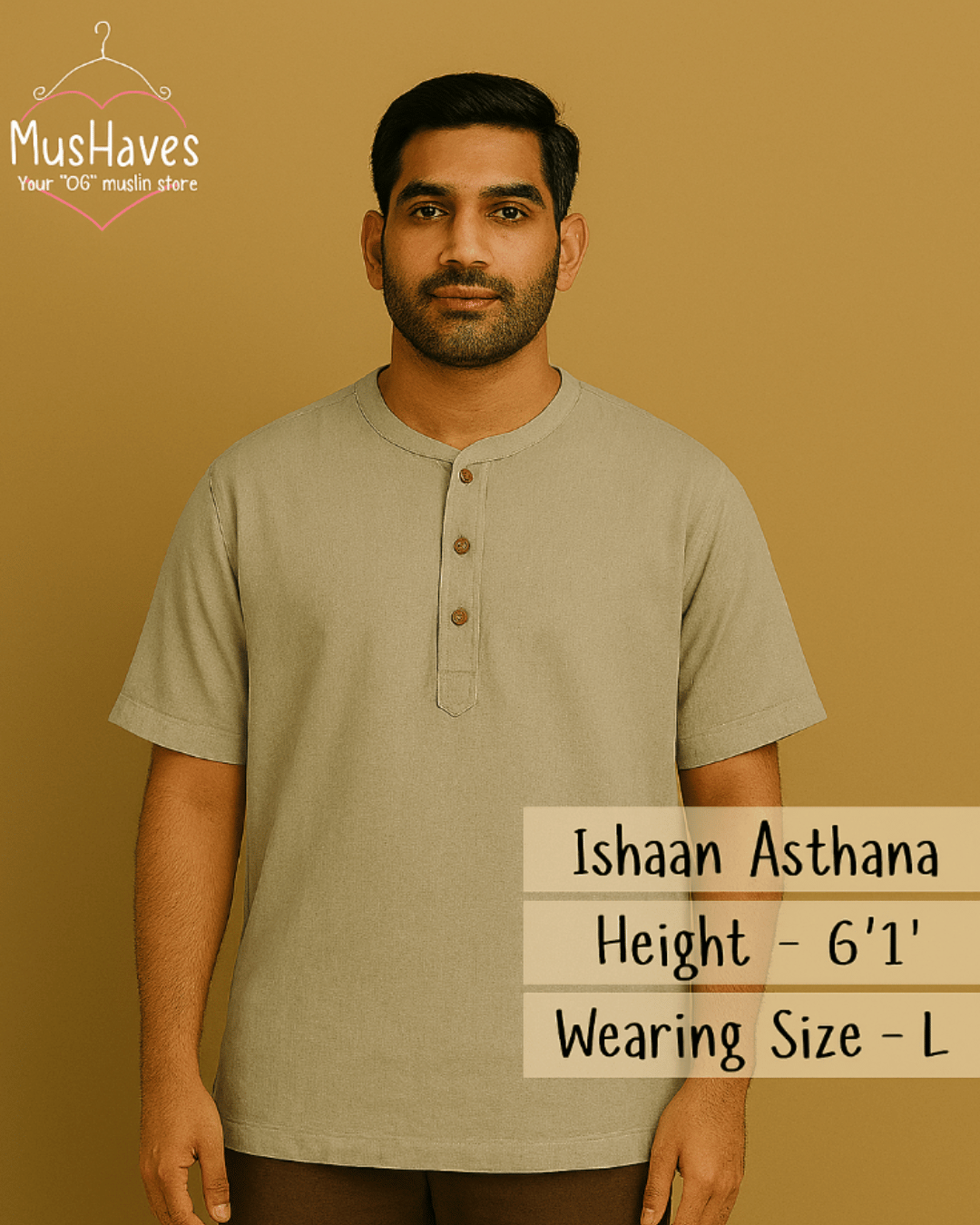 Unisex Organic Cotton Muslin T-Shirt – 100% Double Gauze, Loose Fit, Breathable Grey Tee