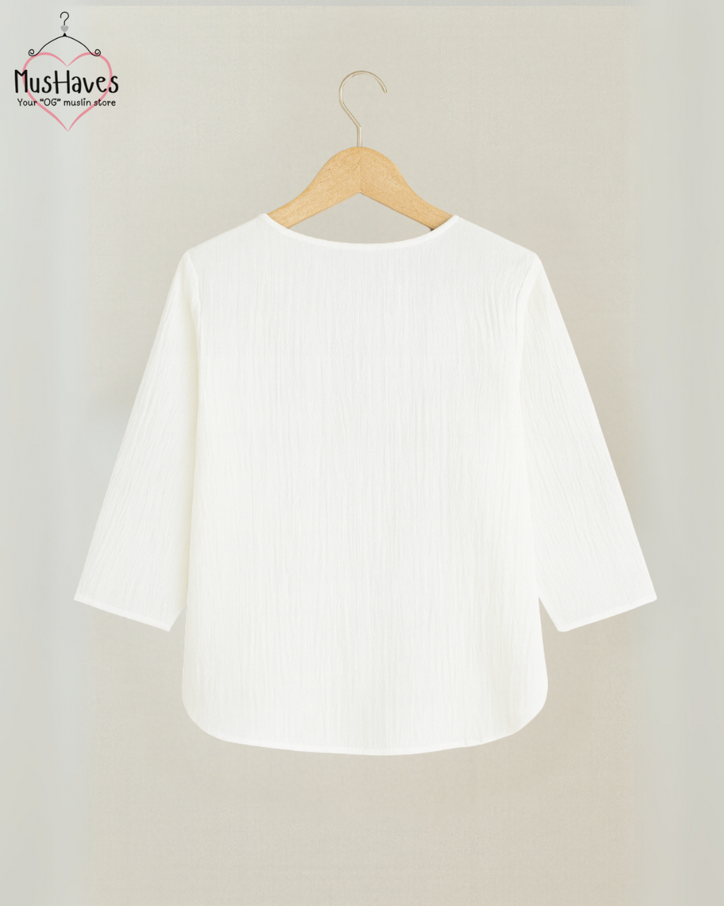 Women Premium Muslin T-Shirt – 100% Double Gauze | Loose Fit | A-Cut | Breathable White Tee