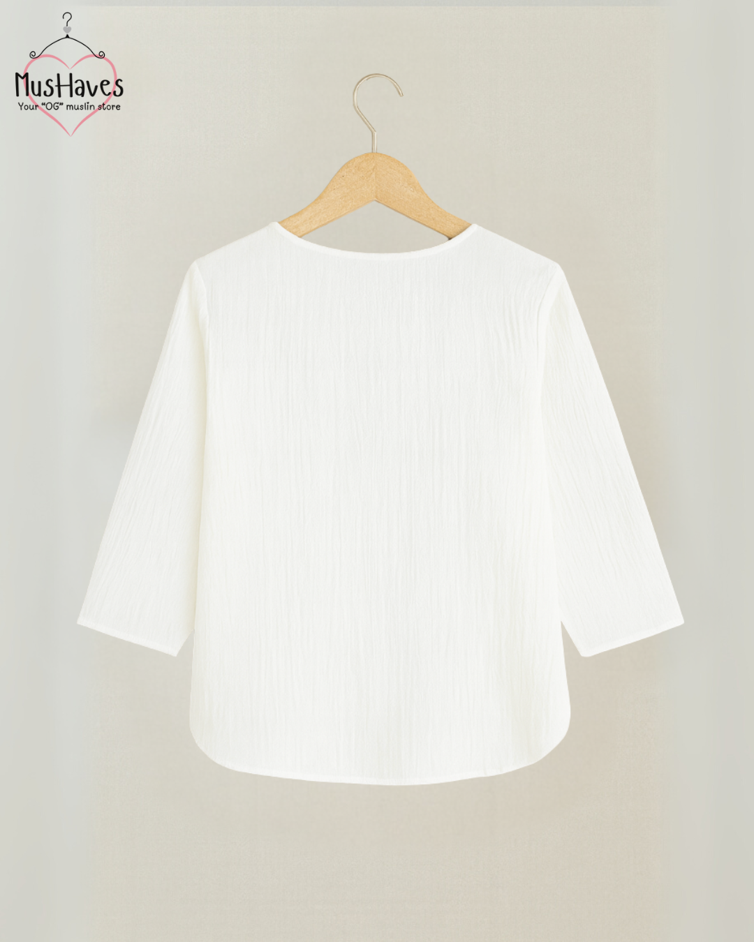 Women Premium Muslin T-Shirt – 100% Double Gauze | Loose Fit | A-Cut | Breathable White Tee
