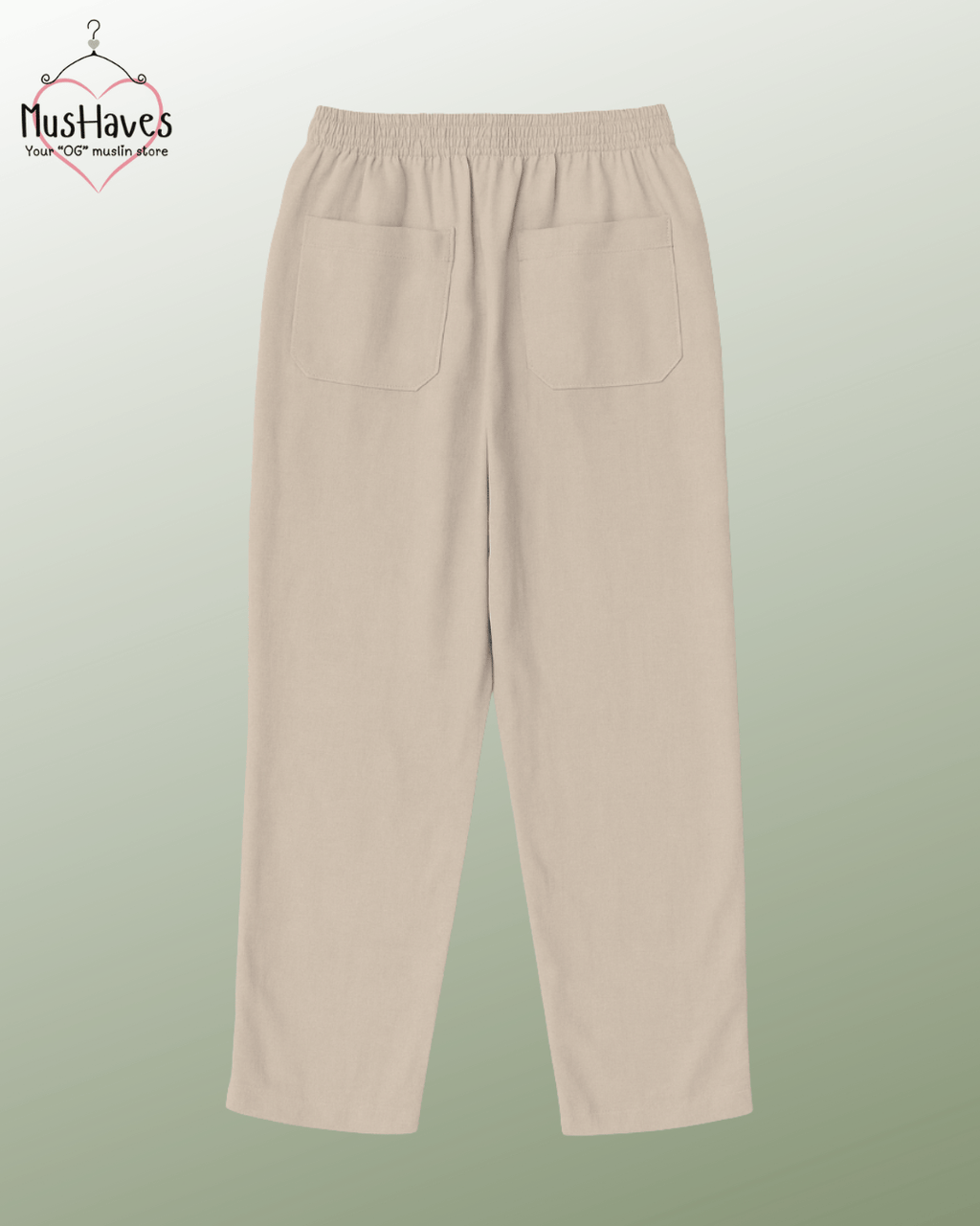 Premium Muslin Bottoms | 100% Organic Cotton | Unisex | Beige