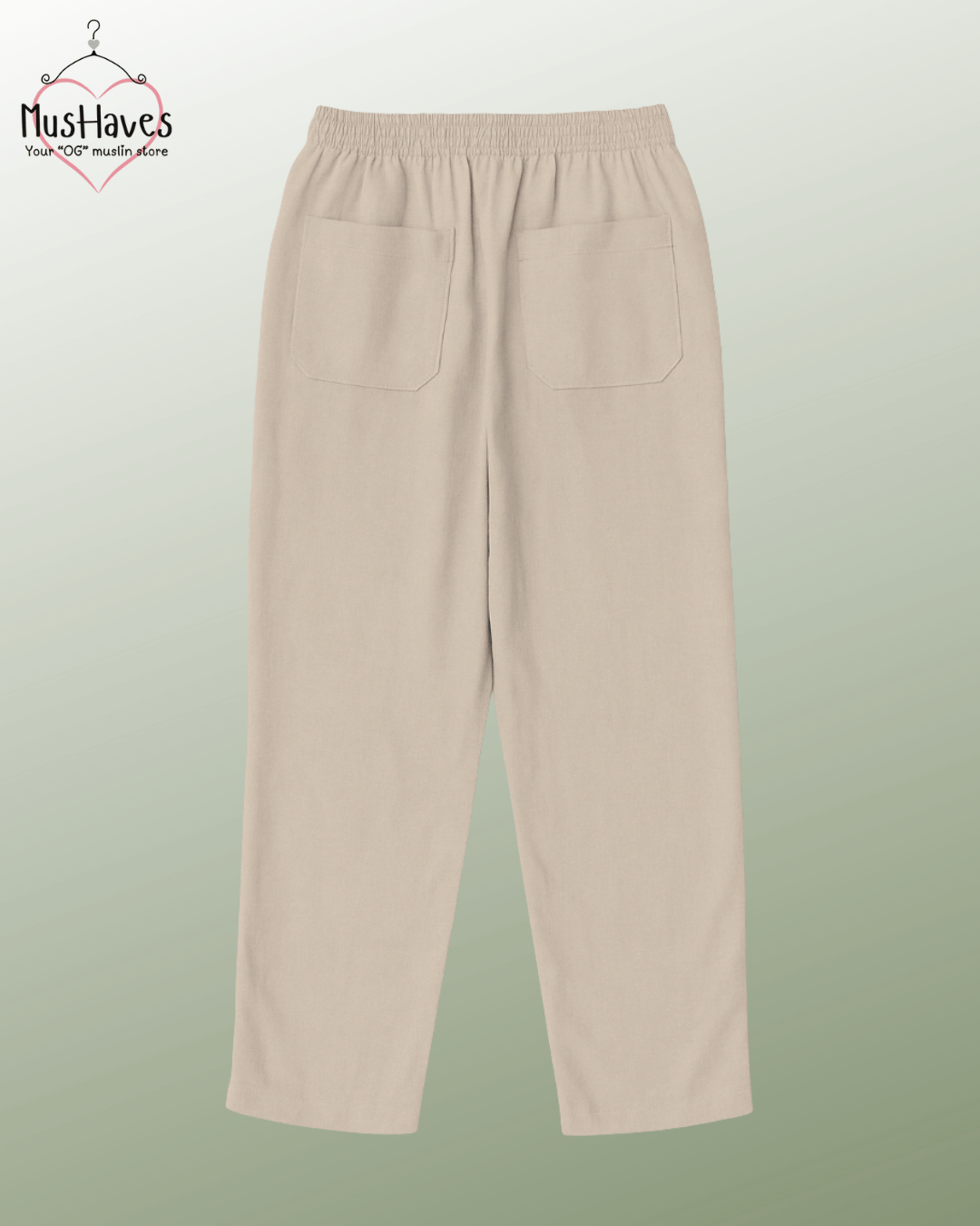 Premium Muslin Combo set | A-Line Teeshirt + Bottoms | Emerald Green + Beige