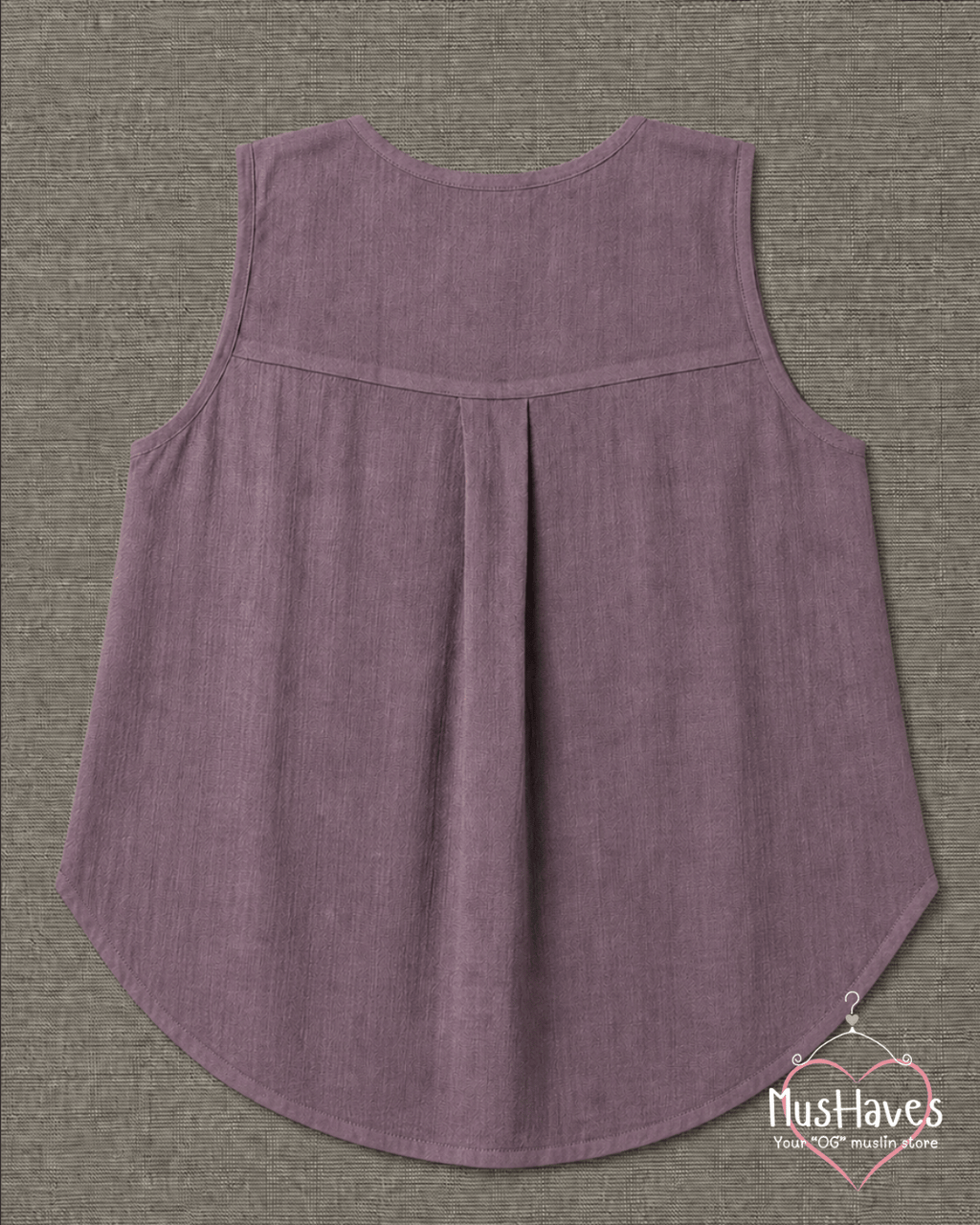 Muslin Sleeveless Formal Top – Jamuni