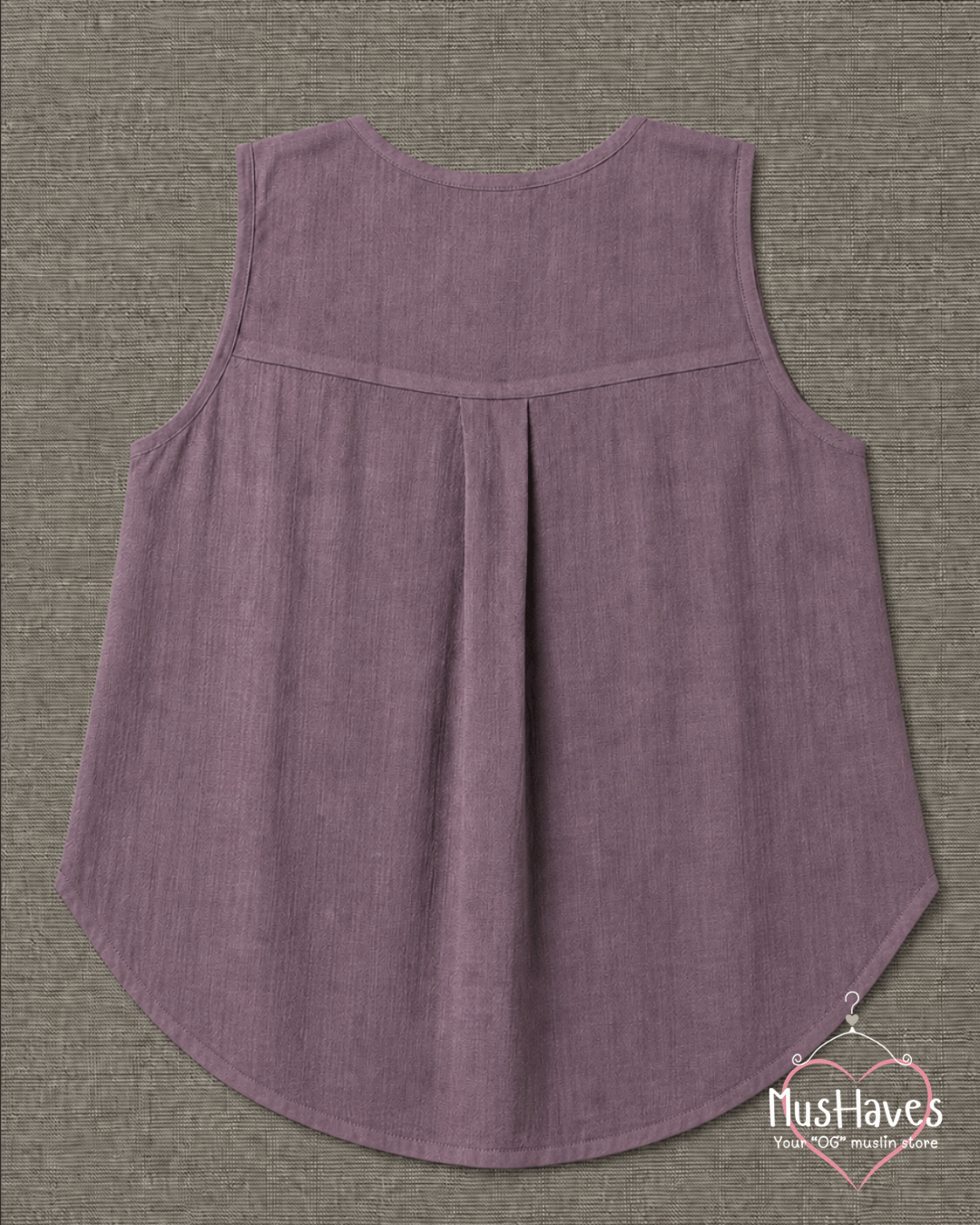 Muslin Sleeveless Formal Top – Jamuni