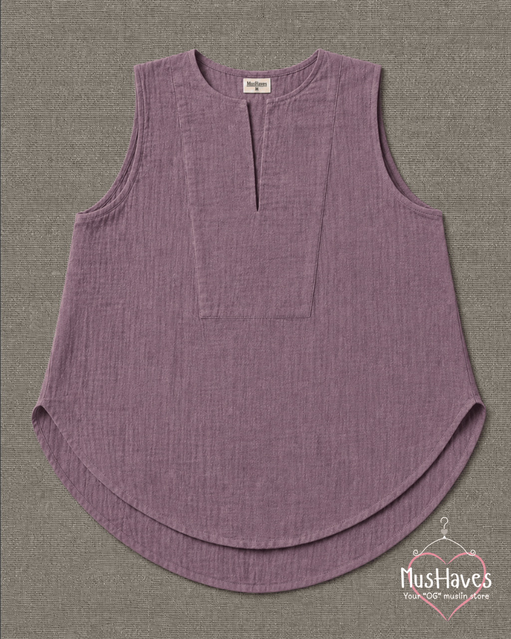 Muslin Sleeveless Formal Top – Jamuni