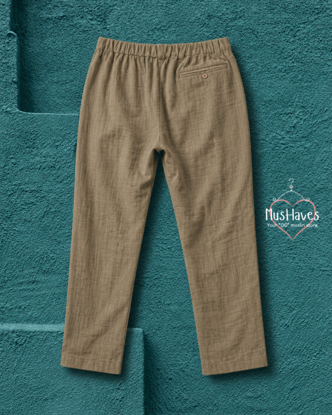 Muslin Formal Officewear Trousers – Desert Taupe