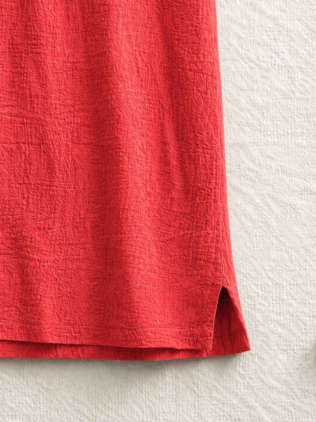 Classic Muslin Henley – Classic Red