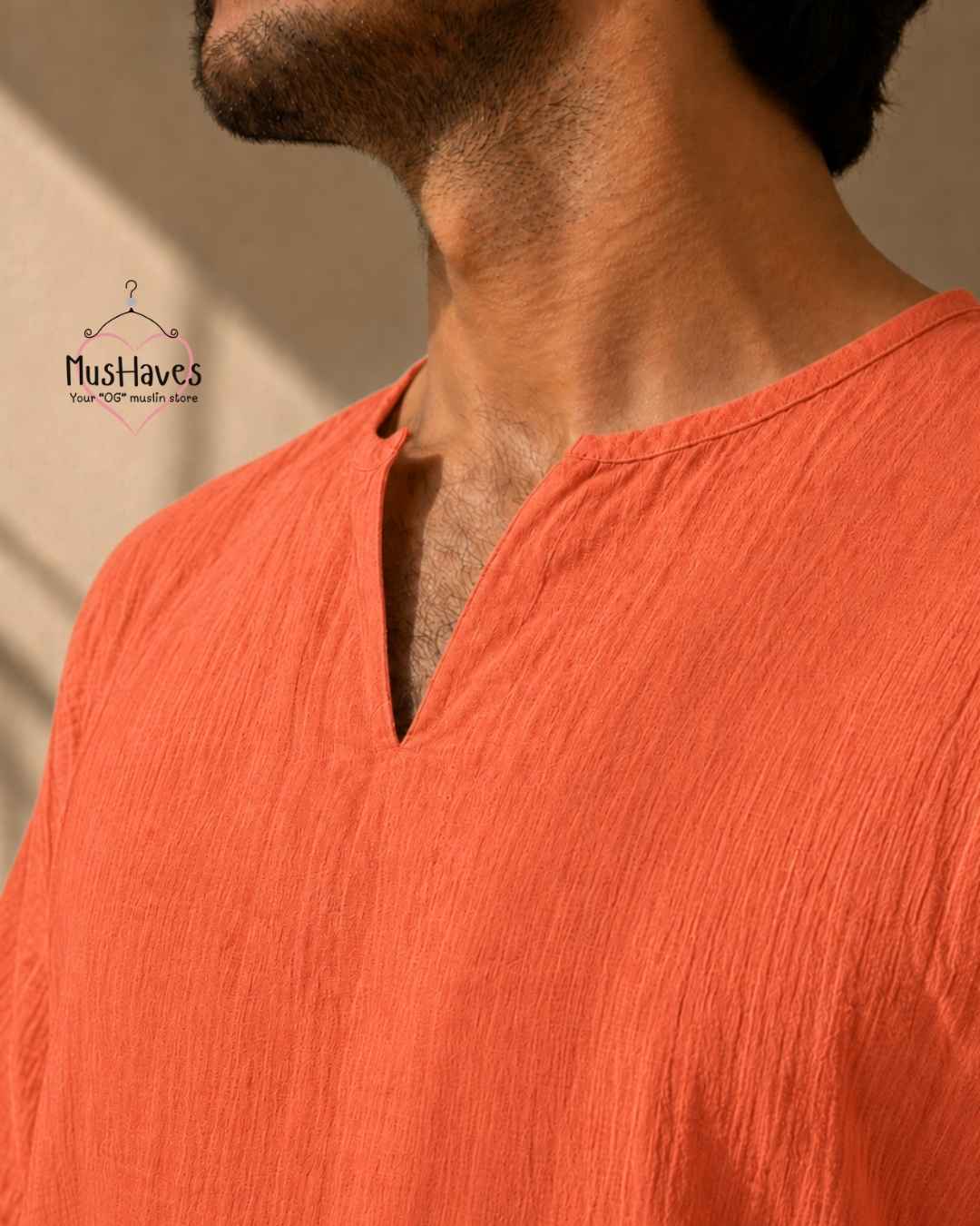 Classic Muslin Notch Neck – Melon Pulp