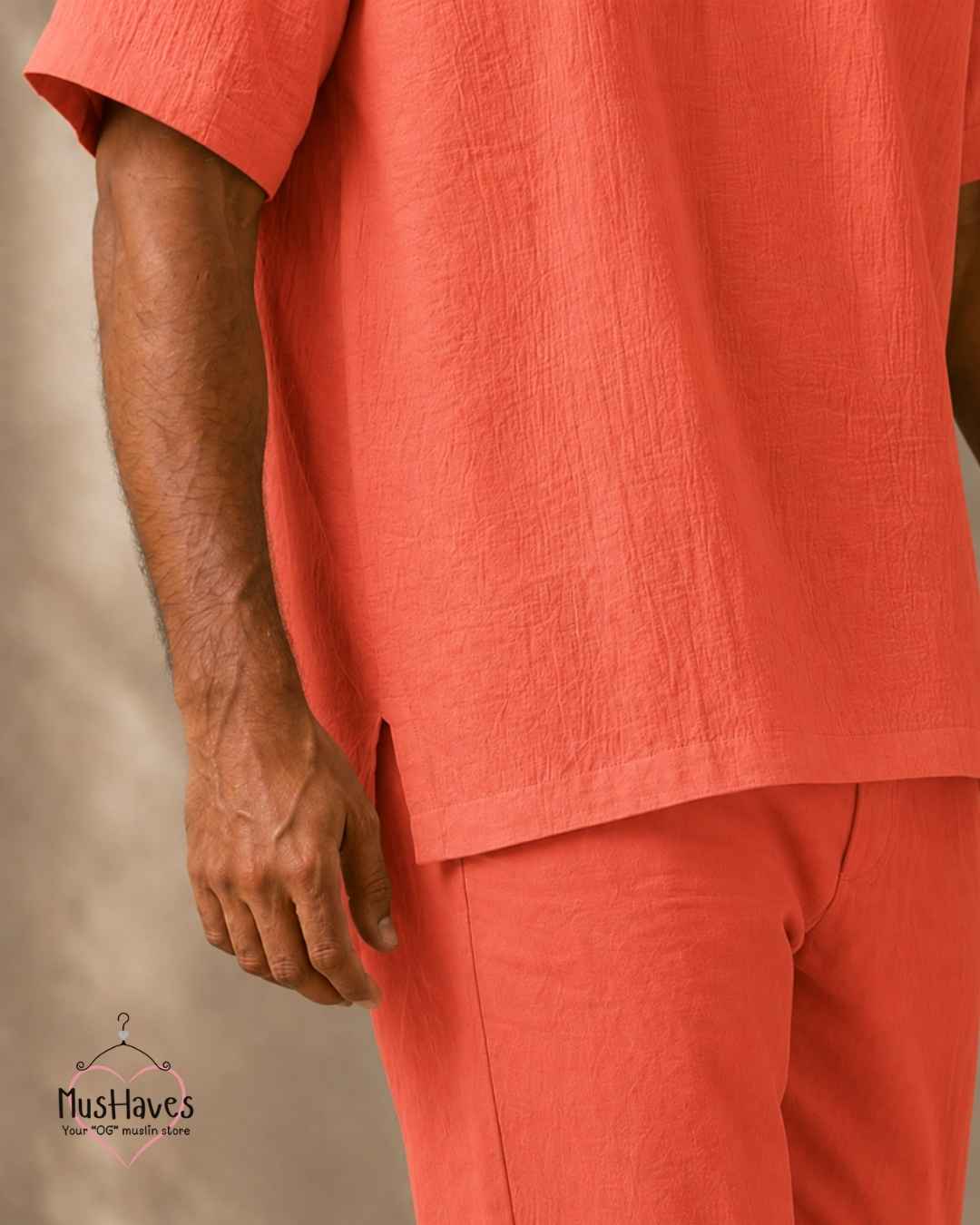 Classic Muslin Notch Neck – Melon Pulp