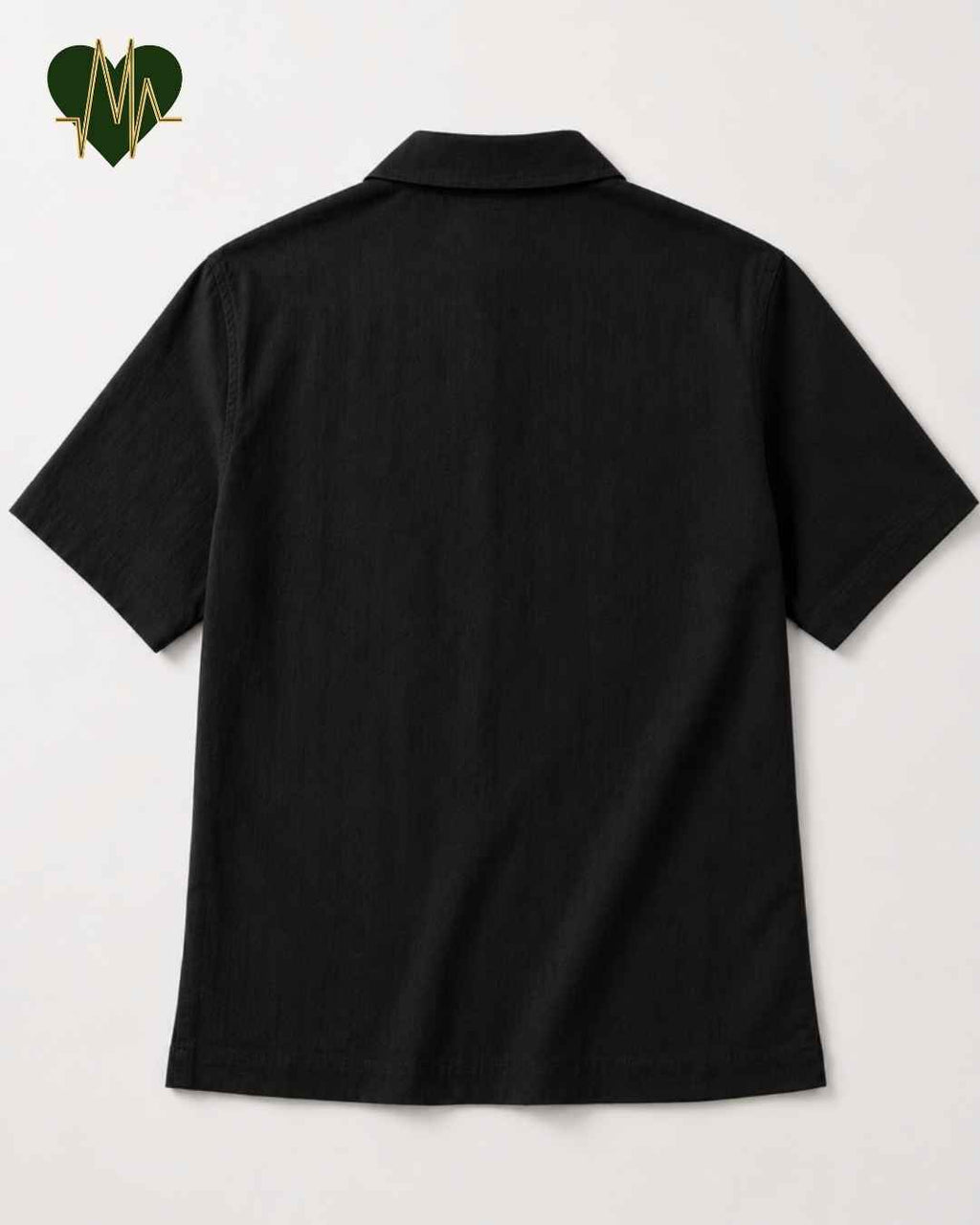 Muslin Resort-Polo Shirt for Men – Charcoal Black