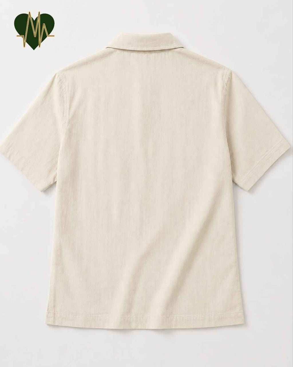 Muslin Resort-Polo Shirt for Men – Light Beige