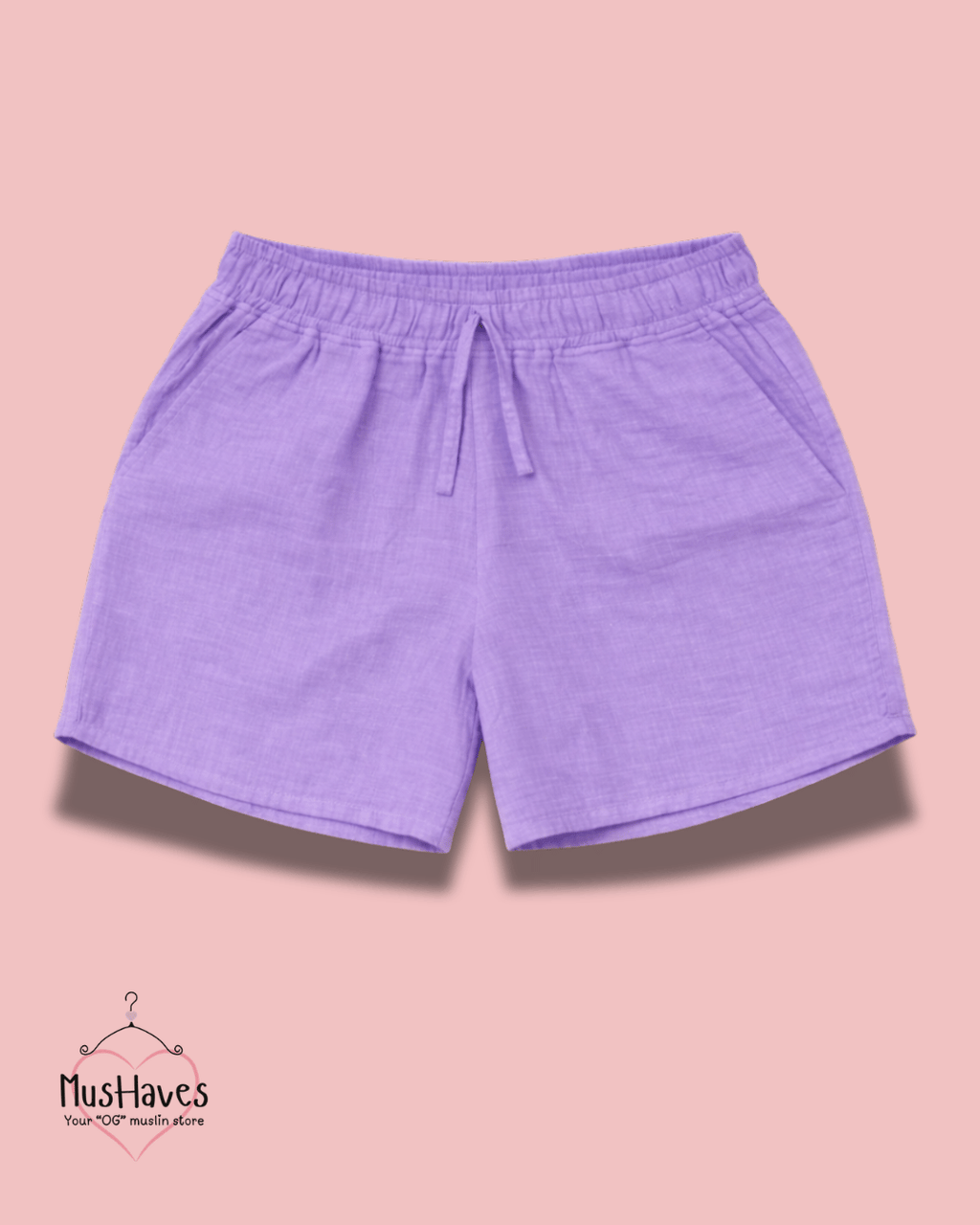 Muslin Tennis Shorts Women – Deep Lavender