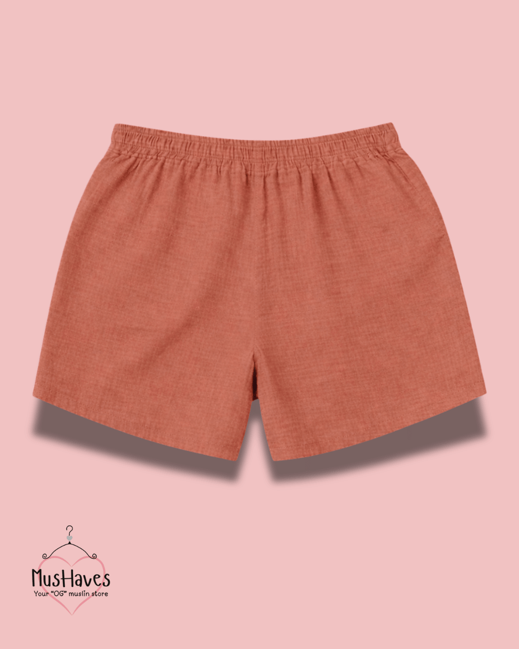 Muslin Tennis Shorts Women – Terracotta