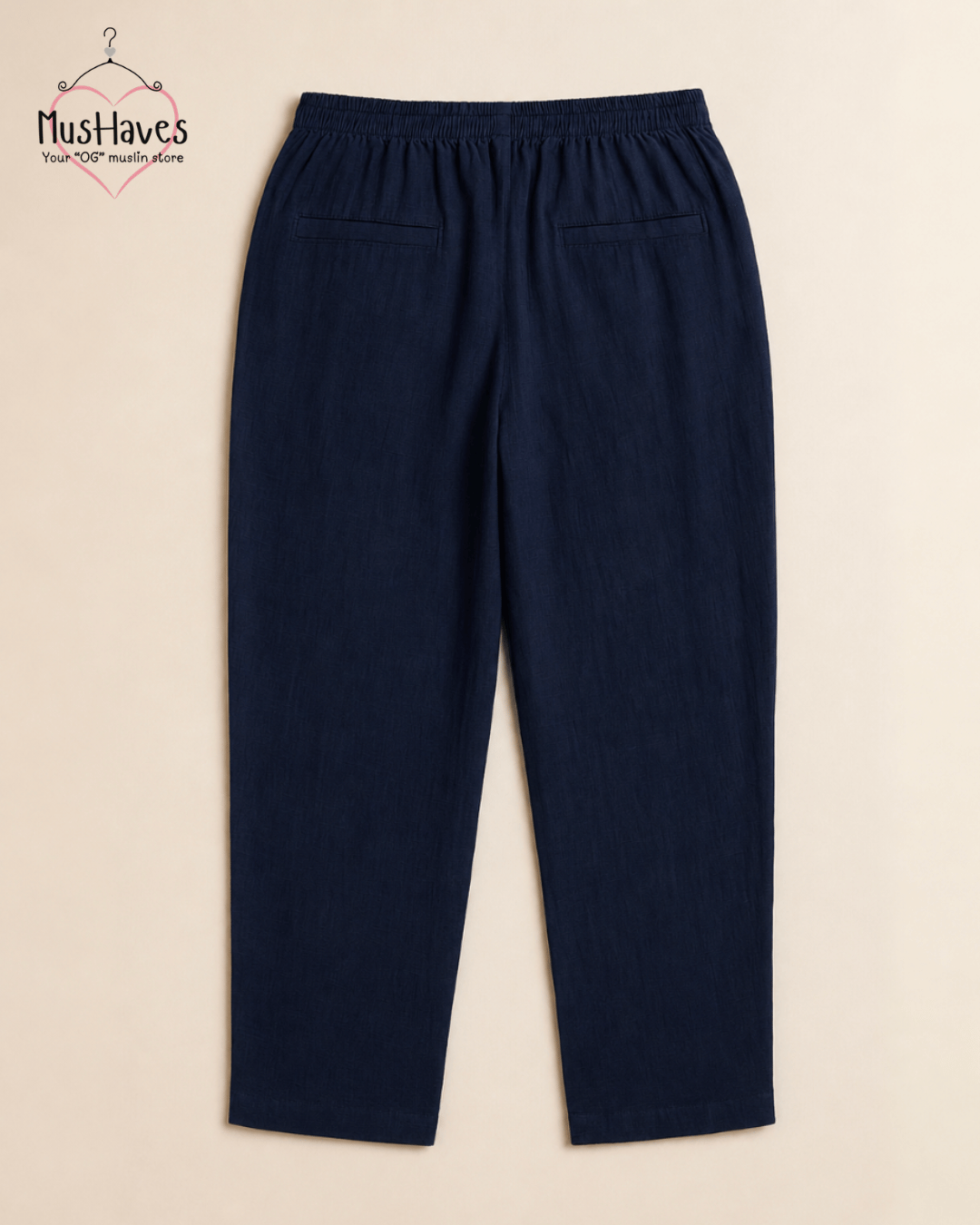 Breezy Muslin Relaxed Bottoms – Royal Blue