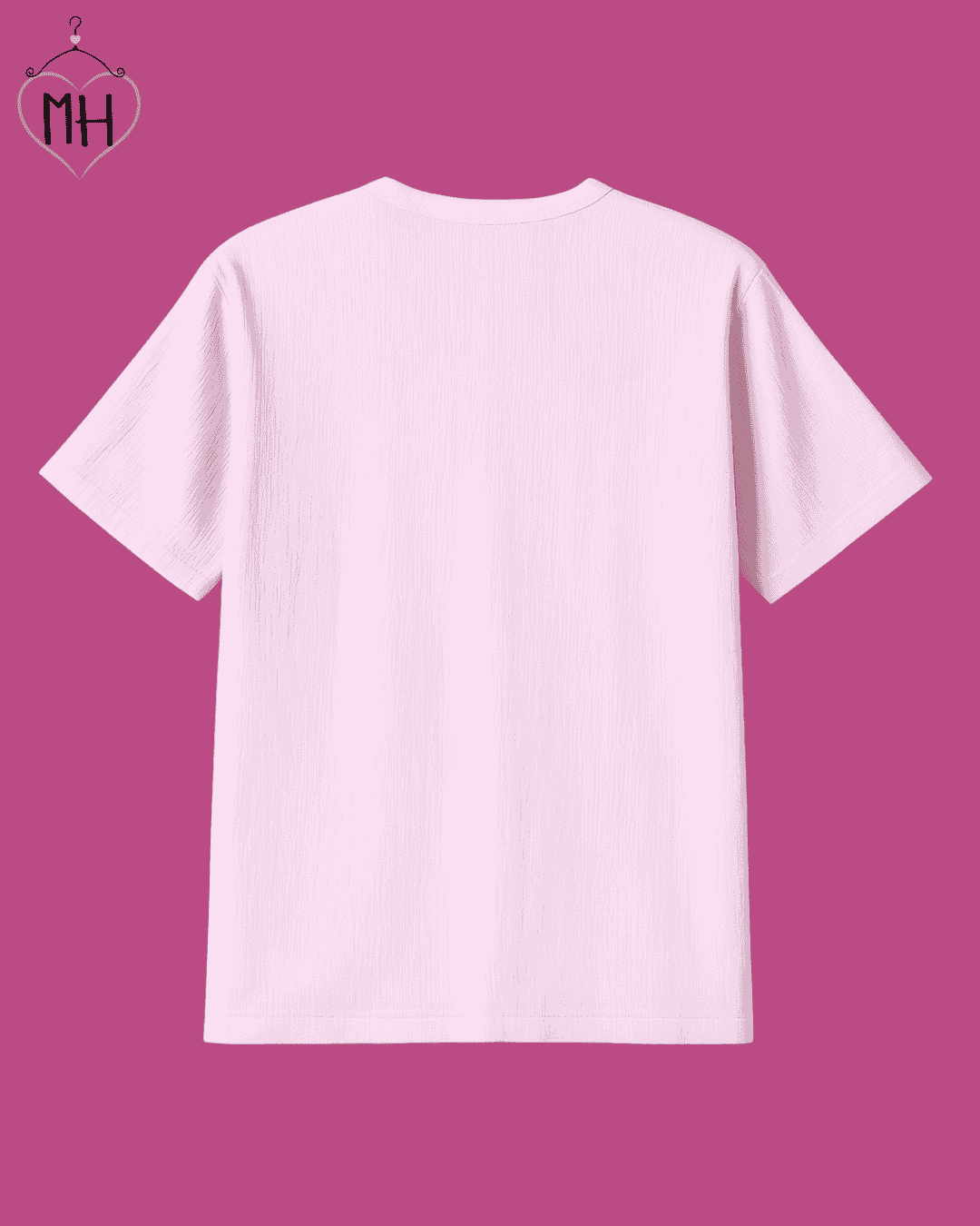 Unisex Organic Cotton Muslin T-Shirt – 100% Double Gauze, Loose Fit, Breathable Peach Tee