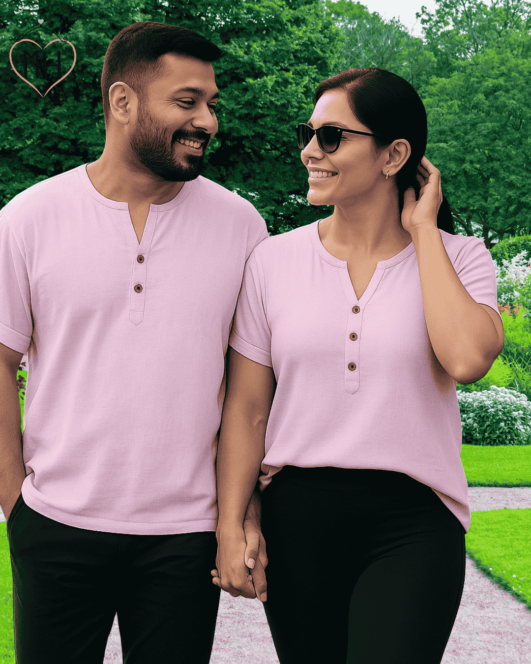 Unisex Organic Cotton Muslin T-Shirt – 100% Double Gauze, Loose Fit, Breathable Peach Tee