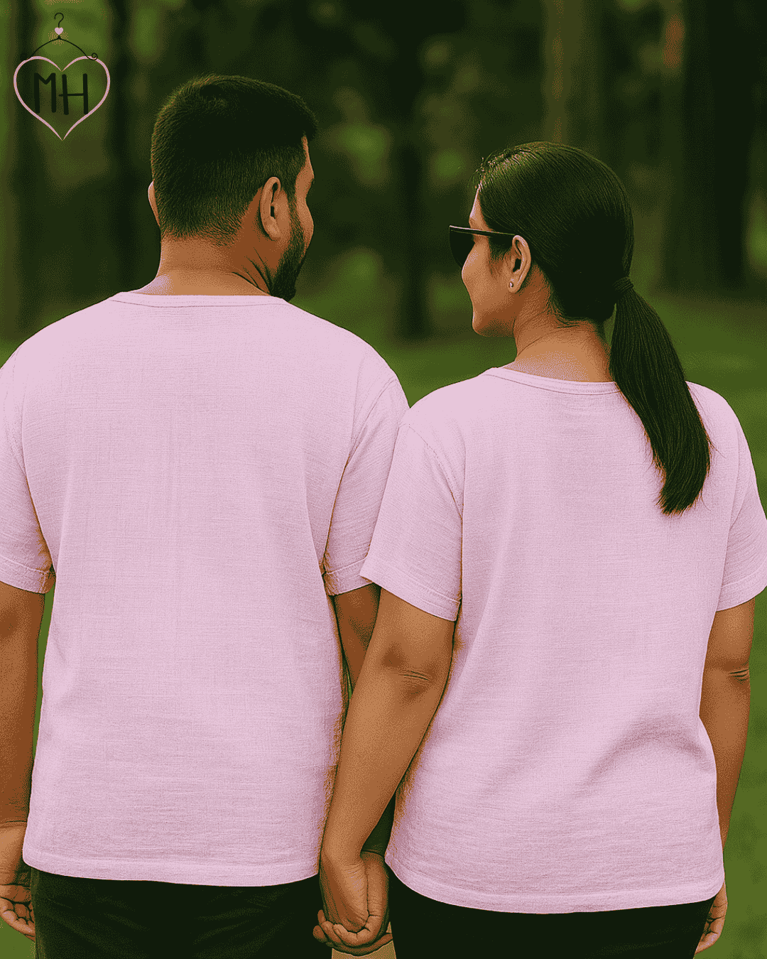 Unisex Organic Cotton Muslin T-Shirt – 100% Double Gauze, Loose Fit, Breathable Peach Tee