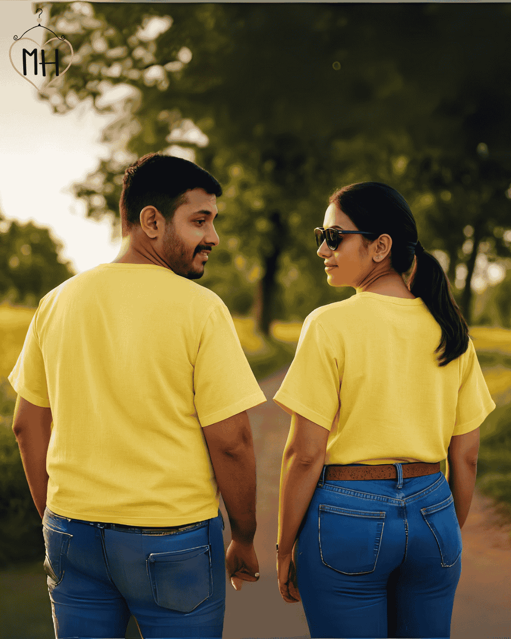 Unisex Organic Cotton Muslin T-Shirt – 100% Double Gauze, Loose Fit, Breathable Lemon Yellow Tee