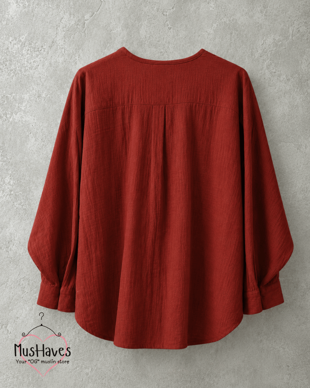 Muslin Longline Formal Tunic Top & Trouser Set – Maroon × Black