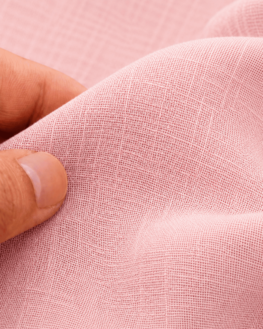 Luxury Muslin A-Line Long Kurta & Straight Pants Coord – Baby Pink
