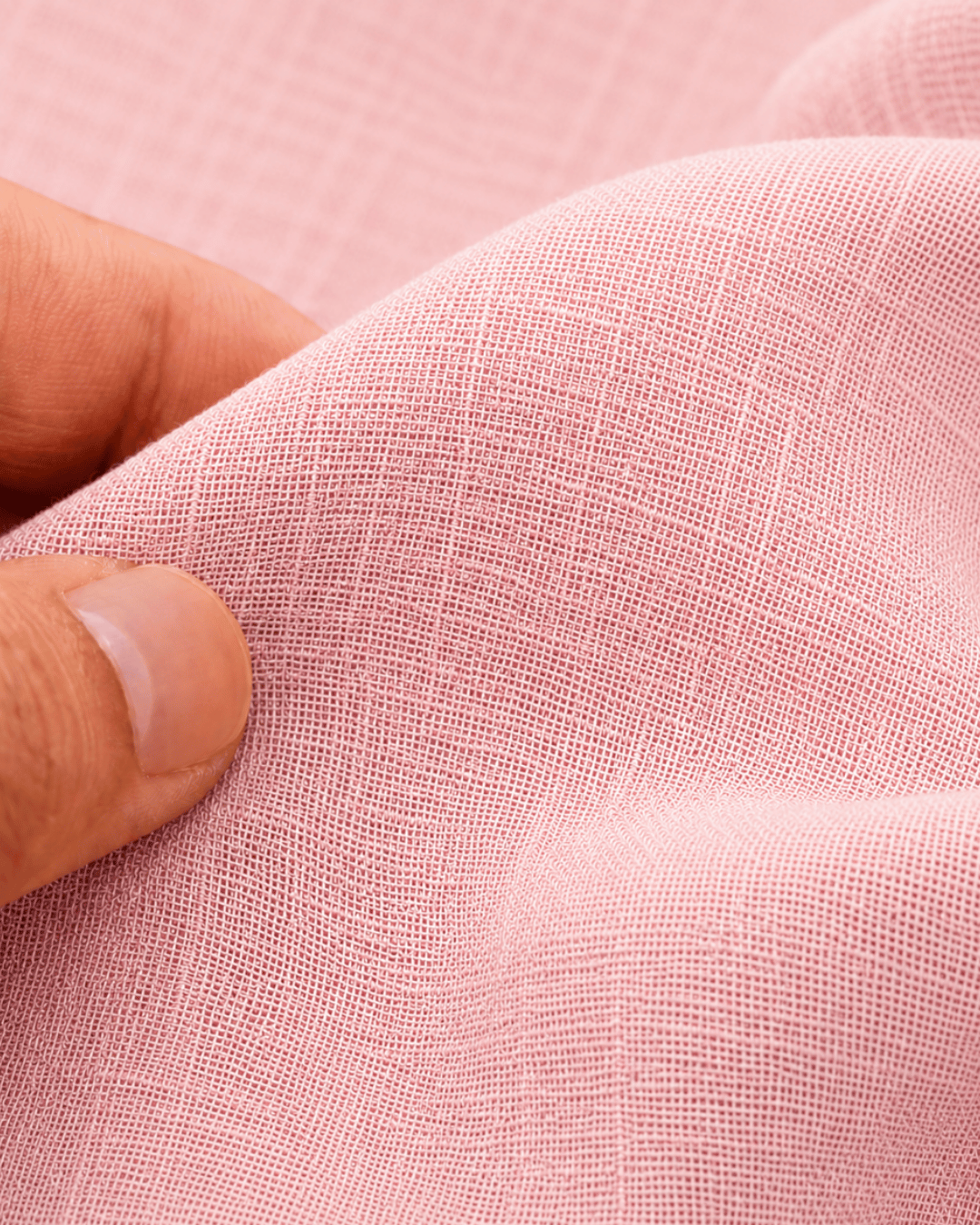 Luxury Muslin A-Line Long Kurta & Straight Pants Coord – Baby Pink