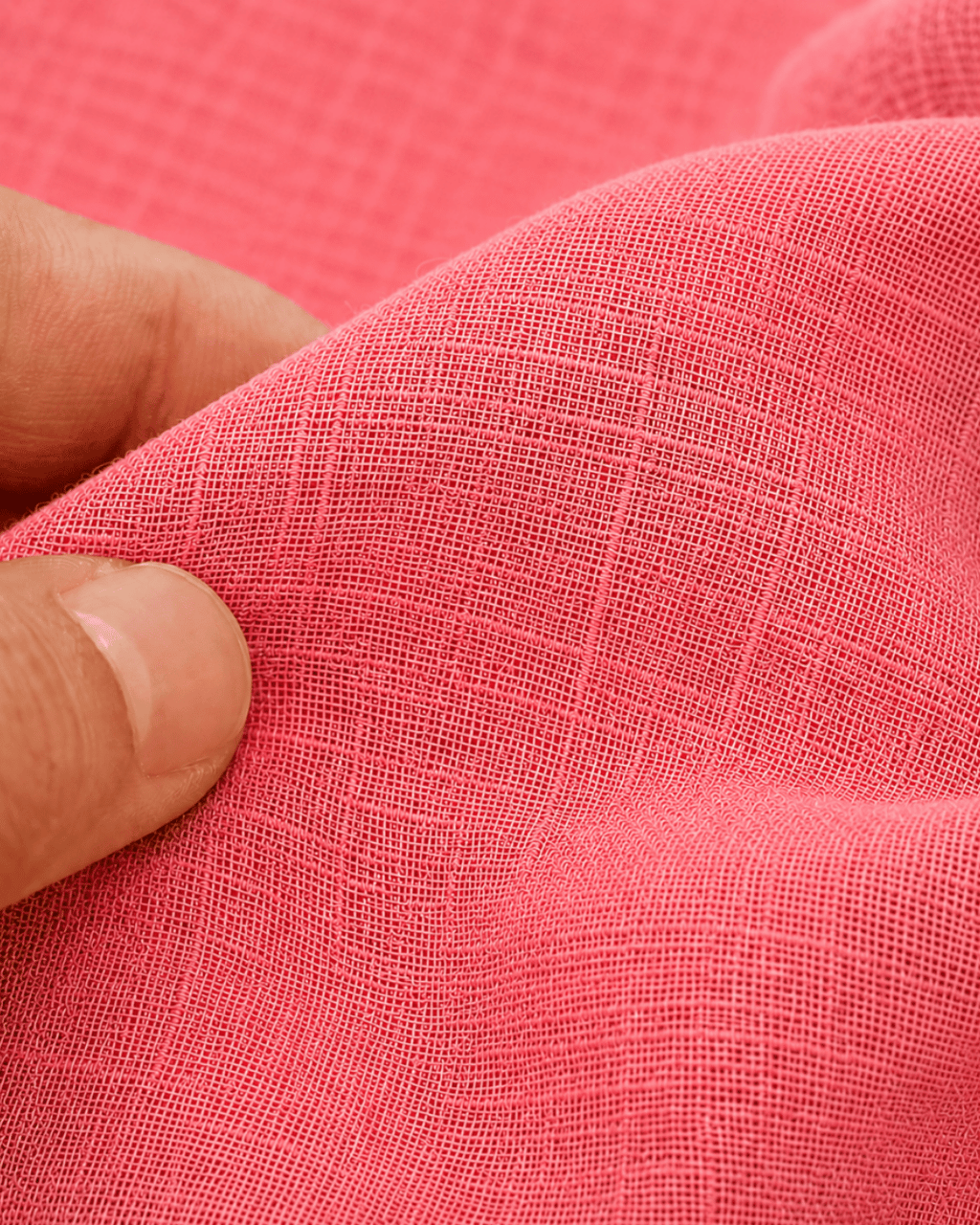 Luxury Muslin A-Line Long Kurta & Straight Pants Coord – Deep Pink