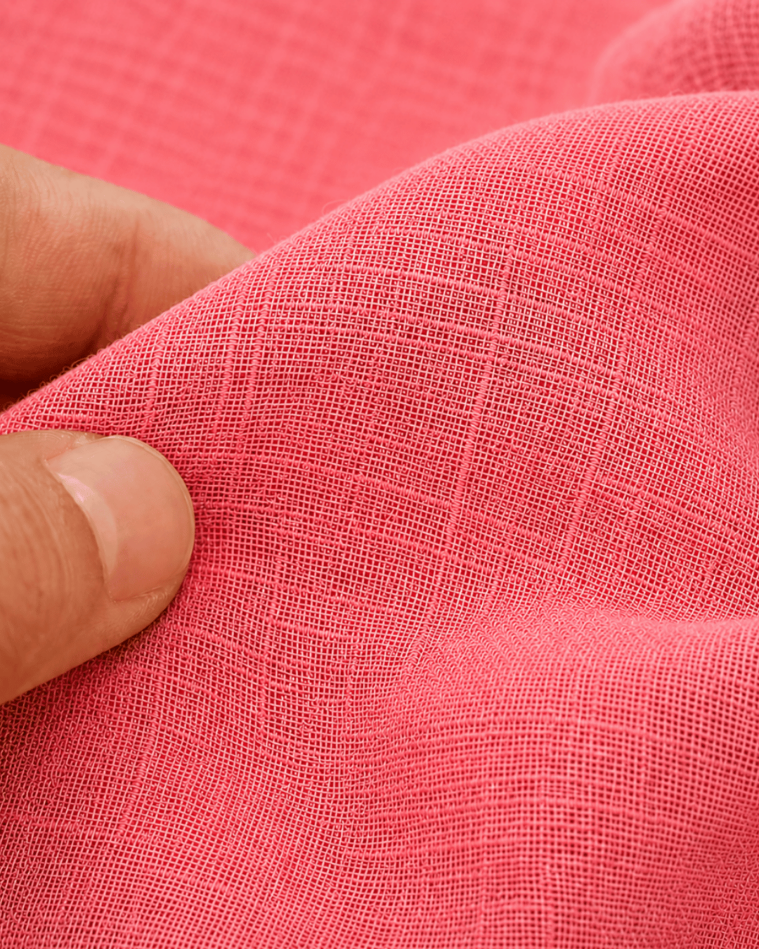 Luxury Muslin A-Line Long Kurta & Straight Pants Coord – Deep Pink