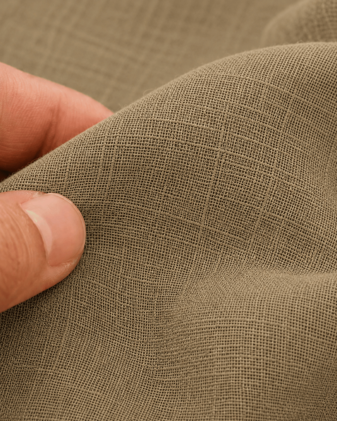 Luxury Muslin A-Line Long Kurta & Straight Pants Coord – Khadi Green