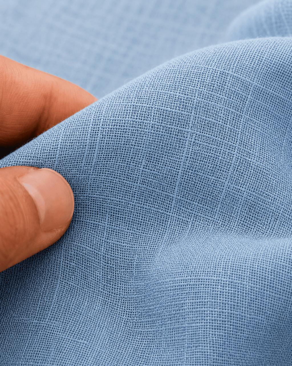 Luxury Muslin A-Line Long Kurta & Straight Pants Coord – Powder Blue