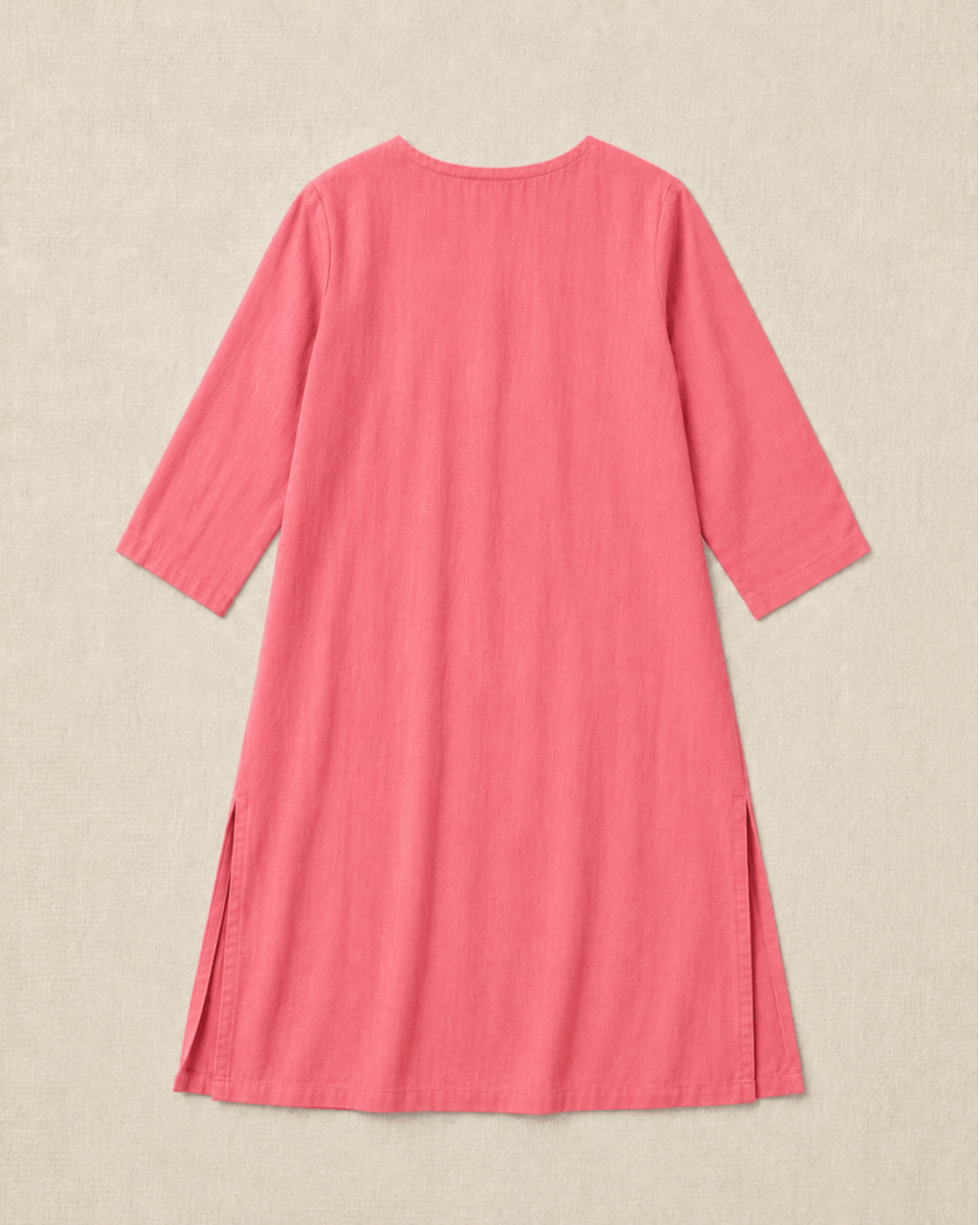 Luxury Muslin A-Line Long Kurta & Straight Pants Coord – Deep Pink