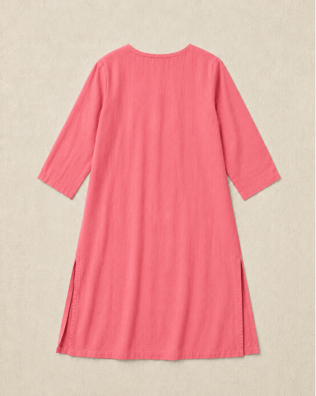 Luxury Muslin A-Line Long Kurta & Straight Pants Coord – Deep Pink
