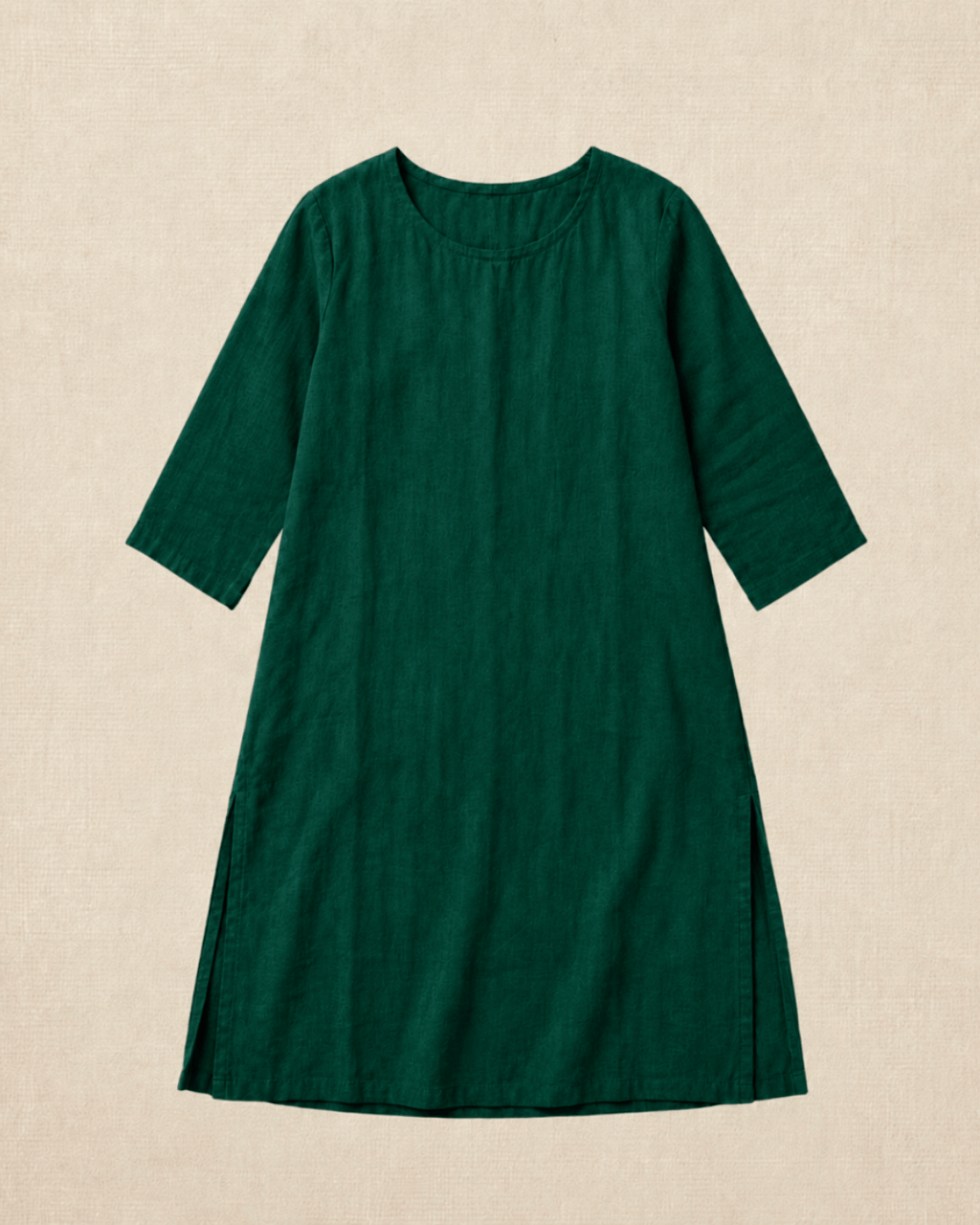 Luxury Muslin A-Line Long Kurta & Straight Pants Coord – Forest Green