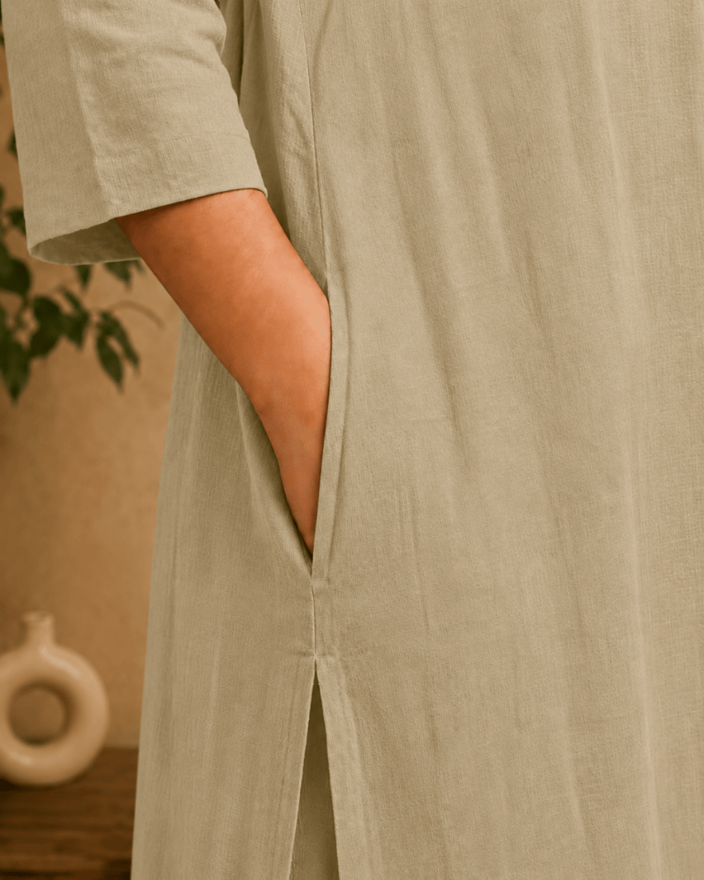 Luxury Muslin A-Line Long Kurta & Straight Pants Coord – Khadi Green