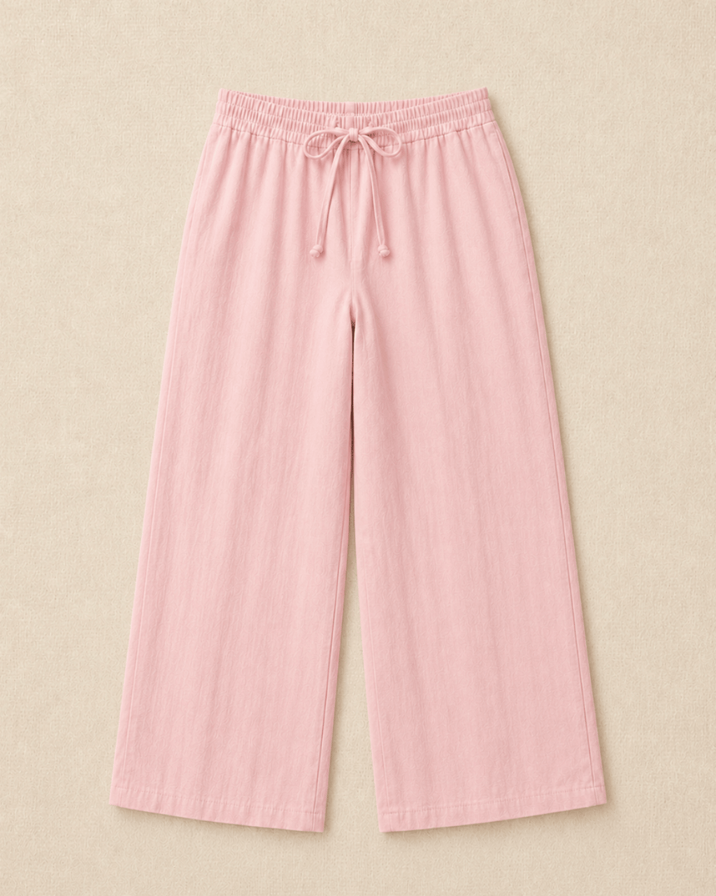 Luxury Muslin A-Line Long Kurta & Straight Pants Coord – Baby Pink