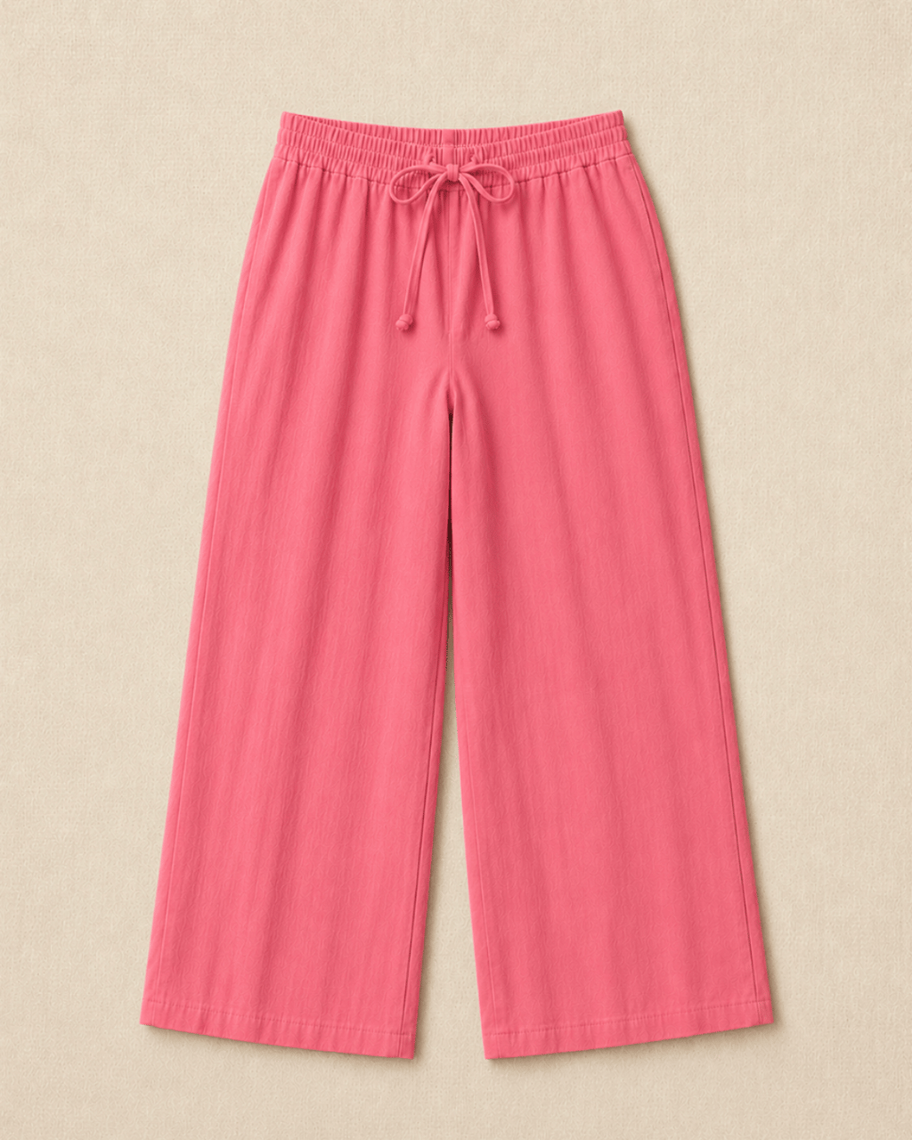 Luxury Muslin A-Line Long Kurta & Straight Pants Coord – Deep Pink