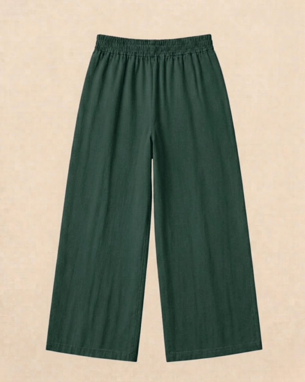 Luxury Muslin A-Line Long Kurta & Straight Pants Coord – Forest Green