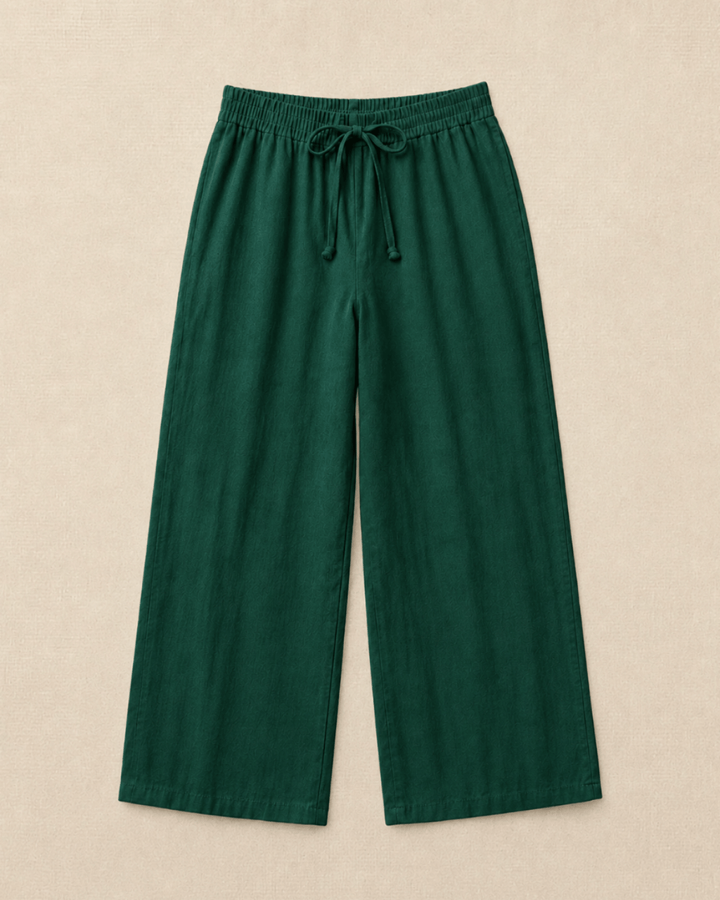 Luxury Muslin A-Line Long Kurta & Straight Pants Coord – Forest Green