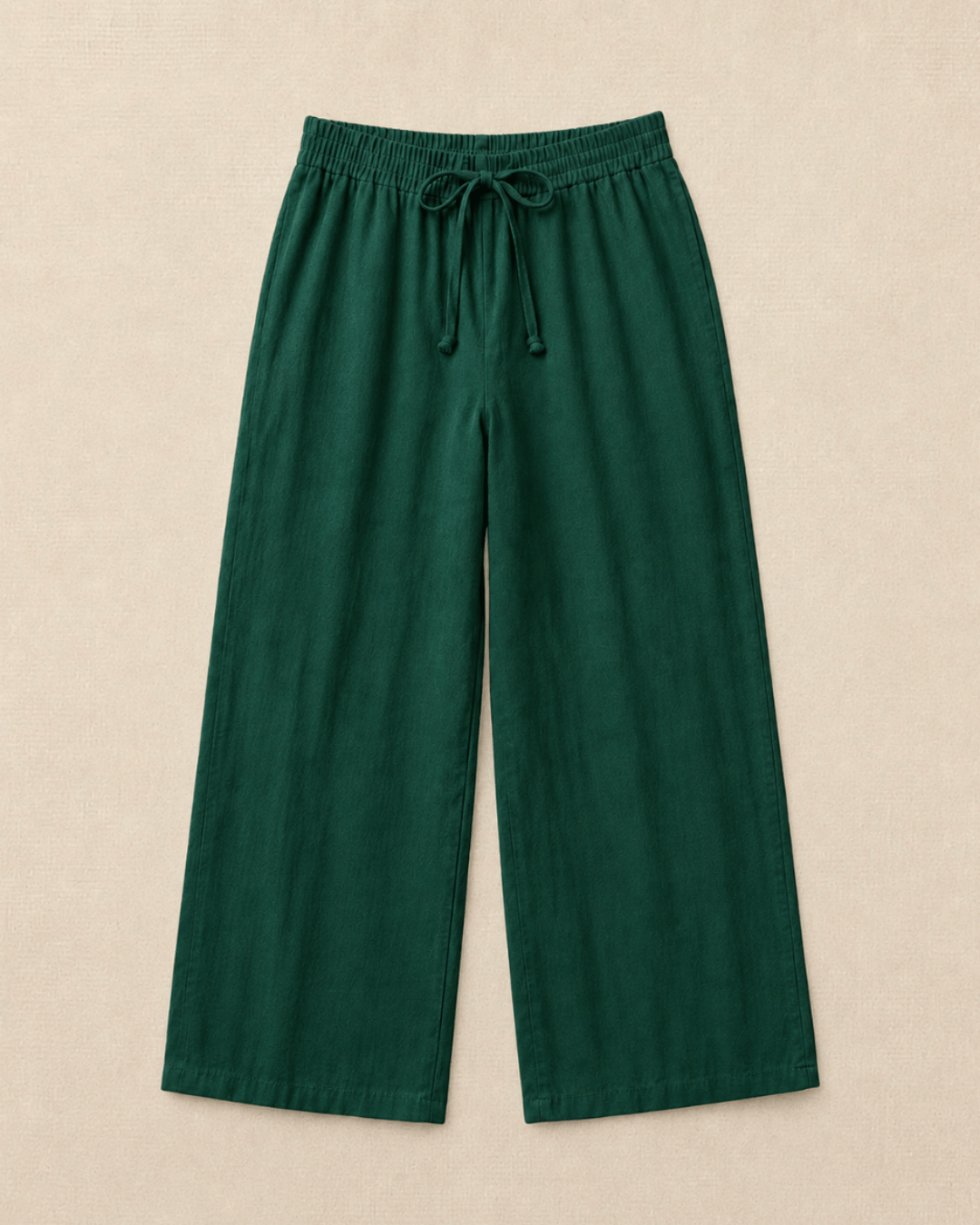 Luxury Muslin A-Line Long Kurta & Straight Pants Coord – Forest Green