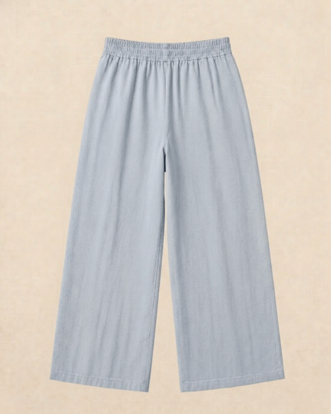 Luxury Muslin A-Line Long Kurta & Straight Pants Coord – Powder Blue