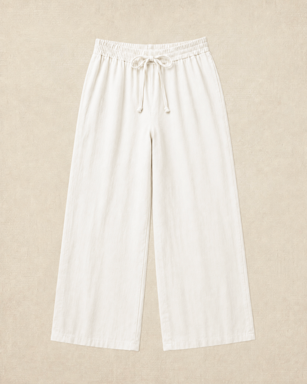 Luxury Muslin A-Line Long Kurta & Straight Pants Coord – Pearl White